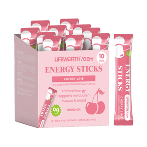 Lifeworth OEM Tự Nhiên Caffeine Năng Lượng Đồ Uống Bột Gói Đường Miễn Phí Kết Hợp Với L-Theanine, B <span class=keywords><strong>Vitamin</strong></span> Keto Trên Đường Đi Gậy - Product Image 1