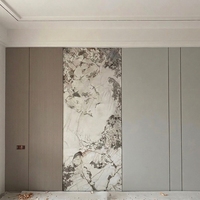 Panneau décoratif intérieur de luxe en placage de bois de bambou, fibre de bois, cristal de carbone, surface miroir haute brillance