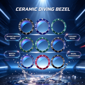 Wholesale Custom High Quality Luminous Ceramic Bezels for <b>116710</b>/126710/116719/126719 Dive Watches 38mm Size - Product Image 1