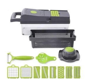 Top Sell Kitchen 12 in 1 <b>Food</b> Onion Fruit Veggie Cutter Manual Mandoline <b>Slicer</b> Multifunctional Vegetable Chopper - Product Image 1