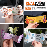 Cartes de vœux personnalisées découpées à la forme, avec structures pliantes irrégulières créatives, matériaux promotionnels idéaux