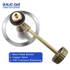 CNJG Original Premium Quality Stainless Steel Camping Gas Burner Heads And Valve Brass 6KG Cylinder Cooking Gas Burner