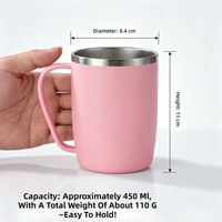 Gobelet isotherme personnalisé de 24 oz avec couvercle et poignée, en acier inoxydable 304, pour cadeaux d'affaires et remerciements clients