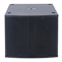 350W 12 "caisson de basses professionnel armoire en bois Crossover haut-parleurs passifs XLR connecter sortie + entrée peinture noire Bocina Parlante