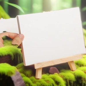 Portable Triangular Easel Solid Wood Desktop Mini Drawing Board With Stand <b>For</b> <b>Painting</b> - Product Image 3
