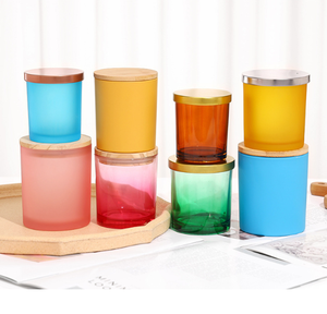Barattoli <span class=keywords><strong>in</strong></span> <span class=keywords><strong>Vetro</strong></span> per Candele con Stampa UV da 7oz, 8oz, 10oz, 14oz, Design Cilindrico, Portacandele <span class=keywords><strong>in</strong></span> Cristallo, Ideali per San Valentino e per la Casa - Vendita Calda - Product Image 5
