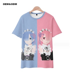 Camiseta con estampado digital de <span class=keywords><strong>One</strong></span> <span class=keywords><strong>Piece</strong></span> Luffy <span class=keywords><strong>Anime</strong></span> para niños, de algodón 100% tela tejida, diseño de sublimación 3D - Product Image 3