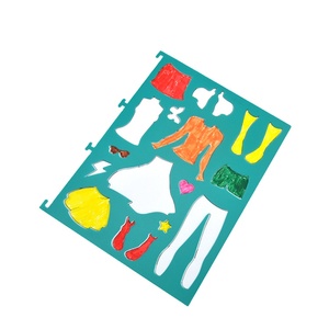 Mẫu Vẽ Tự Làm Cho Trẻ Em Chất Lượng EU Mẫu Vẽ Chống Nóng 0.5Mm Khuôn PP Màu Trơn Cho Bộ Quần Áo - Product Image 5