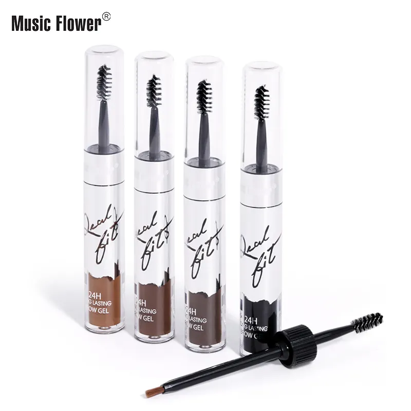 music flower waterproof permanent long lasting brow clear gel private label eyebrow