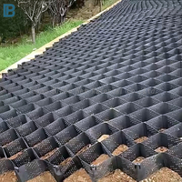Peigne à miel PEHD en plastique Geocell texturé perforé Construction de routes mur de soutènement grille de gravier prix fabricant PP Geo Cell