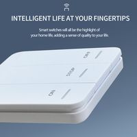 433MHz inalámbrico RF 3 botones iluminación inteligente Control remoto interruptores de pared EV1527 código de aprendizaje fabricante de Control remoto