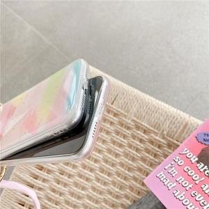 Funda de teléfono de lentejuelas con purpurina epoxi de Color caramelo, con soporte grande para anillo de <span class=keywords><strong>mano</strong></span>, pulsera para <span class=keywords><strong>iPhone</strong></span> 12 Mini 11 Pro XS Max XR 7 8 Plus - Product Image 4