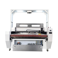 Machine de découpe laser automatique de type portique pour tissus et cuir avec support IA, caméra CCD 1626, haute vitesse et refroidissement par eau