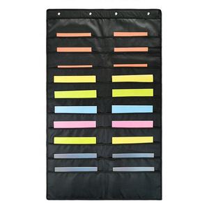 Multipurpose Heavy Duty Oxford Polyester Hanging Wall <b>File</b> <b>Storage</b> Pocket Chart Organizer - Product Image 1