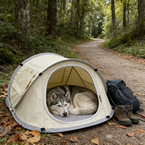 Tente de camping pour animaux de compagnie de qualité supérieure, professionnelle, pour l'extérieur, avec fenêtre, pour <span class=keywords><strong>la</strong></span> randonnée, le camping, les abris et les aventures - Product Image 3