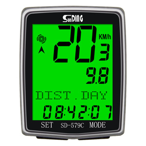 Sunding 高质量全景展示模式智能背光无线自行车电脑 - Product Image 1