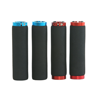 Poignées de vélo de montagne en alliage d'aluminium à double verrouillage unilatéral, antidérapantes et absorbant la transpiration, pour BMX et cruisers - Product Image 6