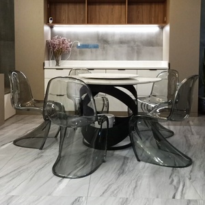 Morezhome moderne empilable PC clair sans <span class=keywords><strong>bras</strong></span> S forme chaise pour les salles à manger et restaurants - Product Image 6