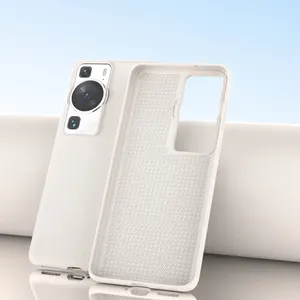 Original Install Flash Rubber Coating Liquid Silicone Bumper Phone Case For Huawei P60 Pro