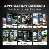 YISO Machine autonome de traitement de l'eau 24H avec écran tactile publicitaire pour parking extérieur et paiement multiple