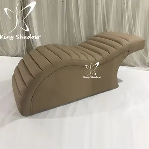 Mesa de massagem facial, cama de cílios simples moderna de forma s