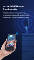 Adaptador USB Inalámbrico de Alta Ganancia 2 en 1 BL-WDN900AXBT AX900 Wi-Fi6 BT 5.4, Tarjeta de Red Inalámbrica Externa para Computadora Portátil y de Escritorio