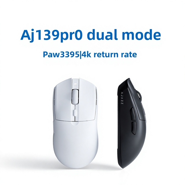 AJAZZ AJ139pro 4k Edition USB Optical Wireless/Wired Dual-Mode Right-Handed Electric Competition Mouse 700mAh Lightweight Stock