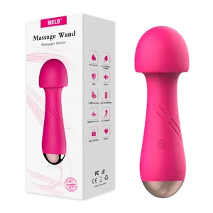 Mini Tamanho Japonês AV Wand Massager Quiet Recarregável Água Prova Poderosa Vibração Portátil Clitoriano Sex Toy para Mulher