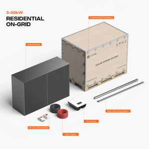Sunark EU Standard All-in-One MPPT Solar Power System 5000W 10KW 30KW 50KW Grid Integrated Home Solar <b>Kit</b> with Lithium Battery - Product Image 2