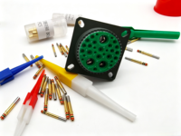 Connecteur circulaire Kewei D38999/26WB35PB avec protection EMI, 14 broches, 35 conducteurs, boîtier métallique robuste, faible résistance de contact.