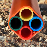 Qitian pabrik penjualan langsung bundel saluran mikro datar persegi HDPE bawah tanah kabel serat optik saluran mikro untuk penggunaan FTTH