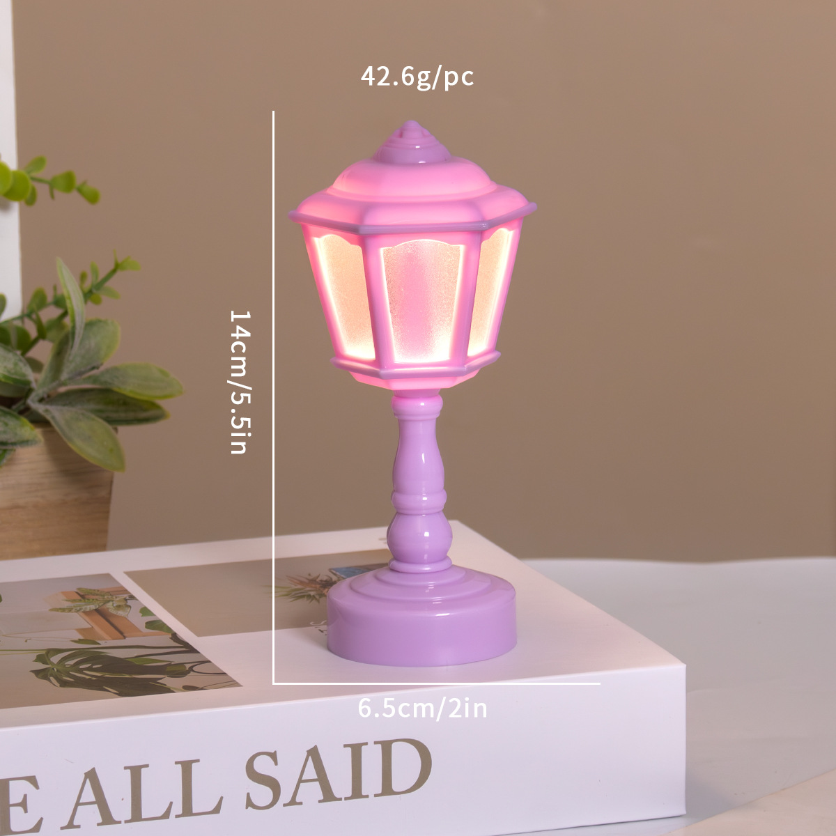 street lamp purple
