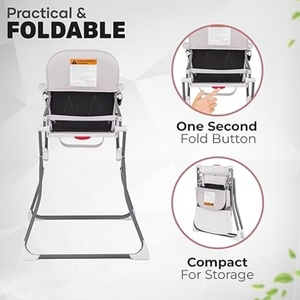 <span class=keywords><strong>Chaise</strong></span> haute portable multifonctionnelle réglable en plastique et métal pour bébé, mobilier enfant pliable, <span class=keywords><strong>rehausseur</strong></span> - Product Image 3