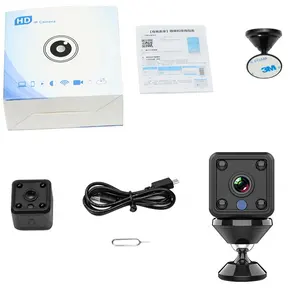 Minicámara de seguridad cctv con visión nocturna, webcam pequeña inalámbrica Wifi IP 1080P, 4k X6, venta al por mayor de fábrica