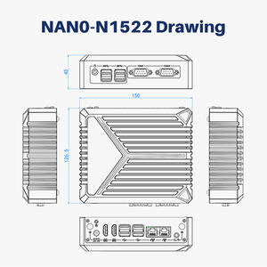 Безвентиляторный мини-ПК N1522 на базе Intel N150 Twin Lake, DDR5 4800 МГц, два HDMI, 4K 60 Гц, слоты M.<span class=keywords><strong>2</strong></span>, готовность к Wi-Fi, промышленный компьютер для периферийных устройств - Product Image 3