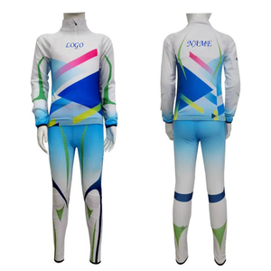 Combinaison de <span class=keywords><strong>ski</strong></span> imperméable et coupe-vent confortable au design personnalisé Combinaison de patinage de vitesse Ensemble deux pièces respirant à impression complète Vêtements de <span class=keywords><strong>ski</strong></span> et de neige - Product Image 1