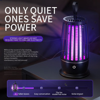 Lámpara Trampa para Mosquitos con Luz UVA, 365nm, Silenciosa, Alimentada por USB, Trampa para Insectos de Interior para el Hogar, Dormitorio, Cocina