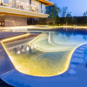 Lampe LED étanche pour piscine, bande lumineuse murale avec fente pour bande LED, lampe extérieure - Product Image 5