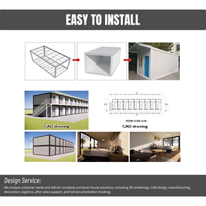 Modular Gói phẳng có thể tháo rời container tòa nhà văn phòng ISO chứng nhận nhiều tầng lắp ráp nhanh không gian làm việc tạm thời - Product Image 6