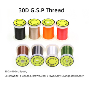 Filo in Polietilene G.S.P 30D 50D 75D 100D 200D Resistente per Costruzione Mosche, Colore Bianco e Nero, per Mosche da Pesca in Acqua Salata / Luccio - Product Image 2