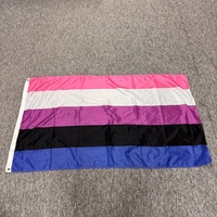Vente en gros 3x5ft Genderfluid Pride Flag 90x150cm Parade Lgbtq Étanche Rainbow Love Is a Human Right Drapeaux pour Gay Pride