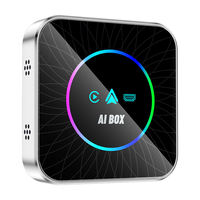 Caja Mágica para Auto, Adaptador Inalámbrico Carplay AI Box Android Auto, Caja de TV Inteligente 4G LTE para Auto y SUV, Suministro de Fábrica