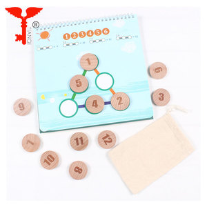 <span class=keywords><strong>Familia</strong></span> feliz y la obra de la escuela de los niños favorito magnético de madera juguete matemáticas juegos educativos imán - Product Image 4