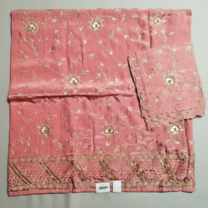 Designer moderne non cousu brodé à la main beau fond Chionan costumes de travail indien mode avant fêtes de style traditionnel - Product Image 1