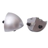 Connecteur de profilé en aluminium 3030 4040 4545, support d'angle rond à 3 voies, joint d'angle triangulaire en aluminium