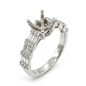 ก้านกลมเพชร18K แบบ4ง่ามทันสมัยปรับได้ตามต้องการ - Product Image 1