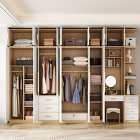 Meubles de chambre à coucher sur mesure, armoire de chambre à coucher avec coiffeuse, étagère d'angle, tiroirs