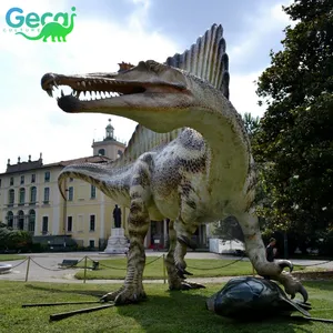 Gecai wasserdichte 3D Spinosaurus Animatronics Outdoor Amusement Dinosaurier