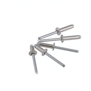 Rivets aveugles à tête plate ronde de type ouvert en acier inoxydable 304 M3 M4 M5 non traités, fabriqués en Chine, norme nationale - Product Image 1