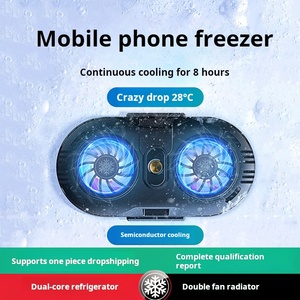 <span class=keywords><strong>Radiateur</strong></span> de téléphone portable haute puissance à double ventilateur, ultra-silencieux, refroidissement semi-conducteur, pour jeux, streaming en direct, tablettes, RGB, directement de l'usine - Product Image 6